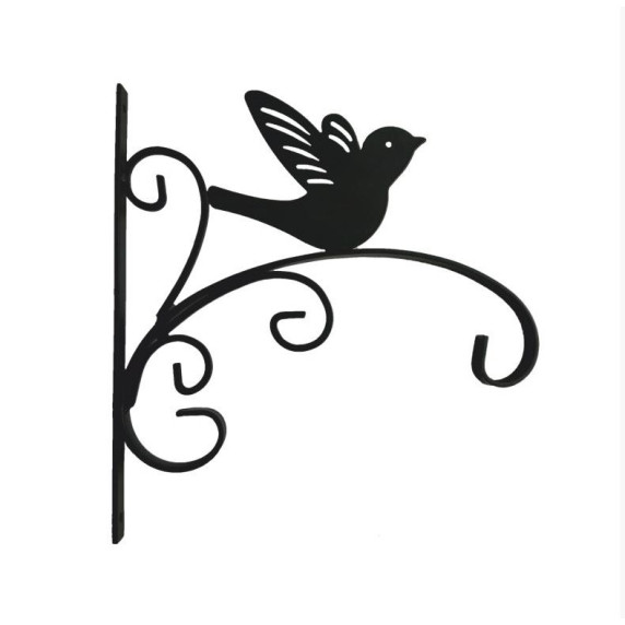 Suport flori din metal - decor pasăre 