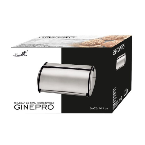 Cutie pentru pâine - argintiu metalic - Cook Line GINEPRO