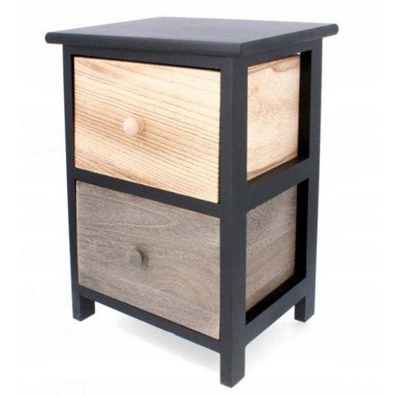 Comodă cu 2 sertare - 30 x 23 x 42 cm - OLD FASHION - InGarden