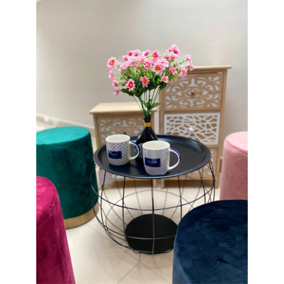 Konferenčný stolík set Inlea4Home 9107/9091/9084 - čierny