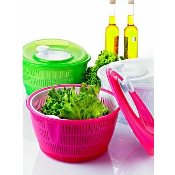 Salátacentrifuga 5 l Inlea4Home -rózsaszín