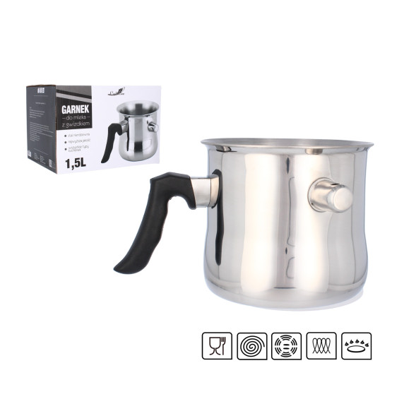 Nerezový mliekovar 1,5 l Inlea4Home