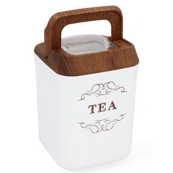 Konyhai tároló doboz cukor, kávé, tea Cook Line - fehér