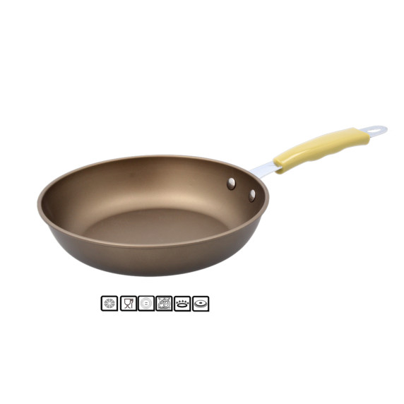 Hlboká oceľová panvica s nepriľnavým povrchom 25 cm 0,7 mm Inlea4Home