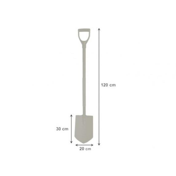 Hegyes ásó acél fogantyúval 120 cm - GARDEN LINE 