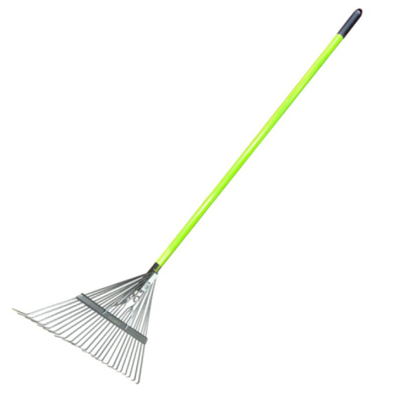 Greblă pentru frunze cu mâner din fibră de sticlă - 150 cm - GARDEN LINE 