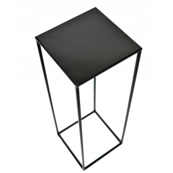 Fém virágállvány 26x26x60 cm Inlea4Home 9268  - fekete