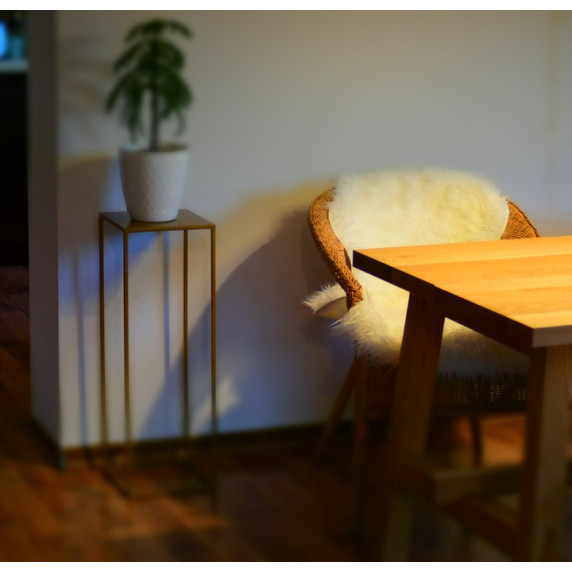 Fém virágállvány 26x26x60 cm Inlea4Home 9268  - fekete