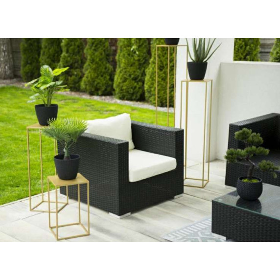 Stojan na kvety set Inlea4Home 9282/9305 - zlatý