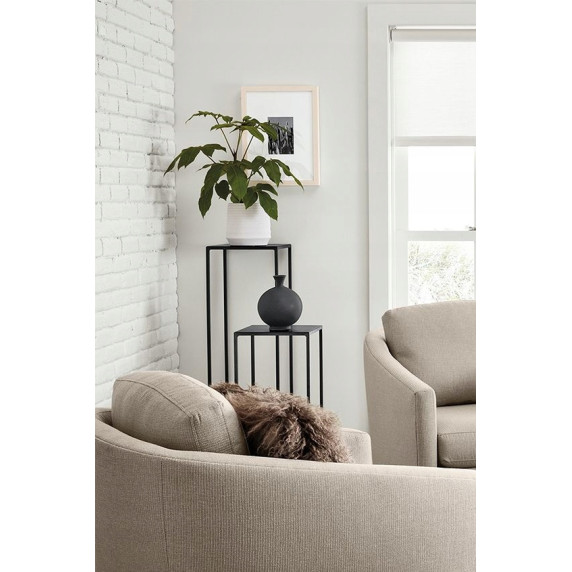 Fém virágállvány 26x26x60 cm Inlea4Home 9268  - fekete