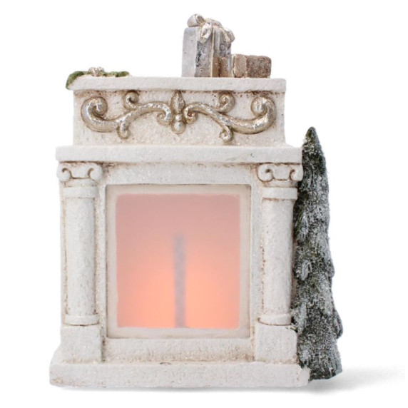 Karácsonyi kerámia kandalló LED-es 31 cm Inlea4Fun GOT7098