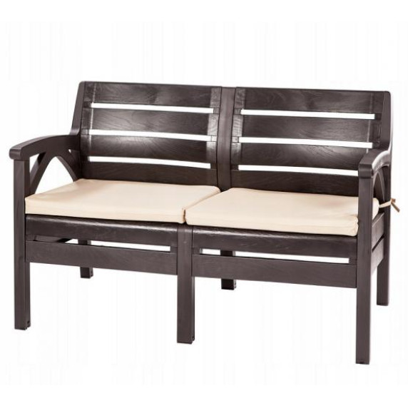 Kerti bútor szett 2 személyes heverővel GARDEN LINE SANTANA 8682 - Barna