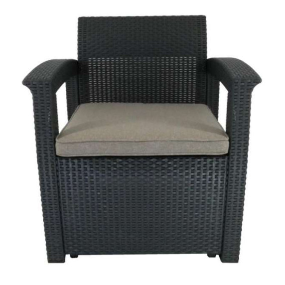 Kerti rattan bútor szett InGarden FEDOR 0852 - antracit