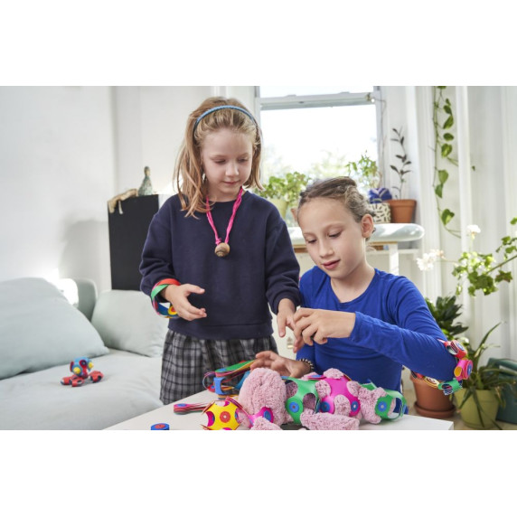 Mágneses építöjáték 42 darabos CLIXO Rainbow Pack - Színes