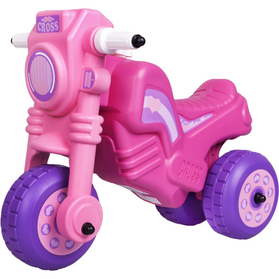 Motocicletă acționat cu picioarele Cross Bike - Roz