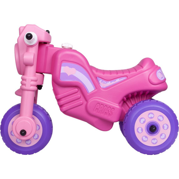 Motocicletă acționat cu picioarele Cross Bike - Roz