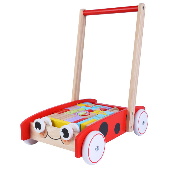 Fa járássegítő  kockákkal ECOTOYS 