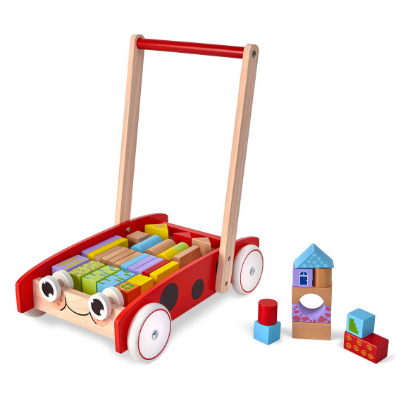 Fa járássegítő  kockákkal ECOTOYS 