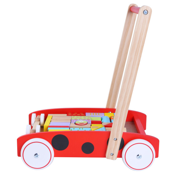 Fa járássegítő  kockákkal ECOTOYS 