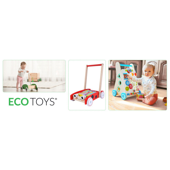 Fa járássegítő  kockákkal ECOTOYS 
