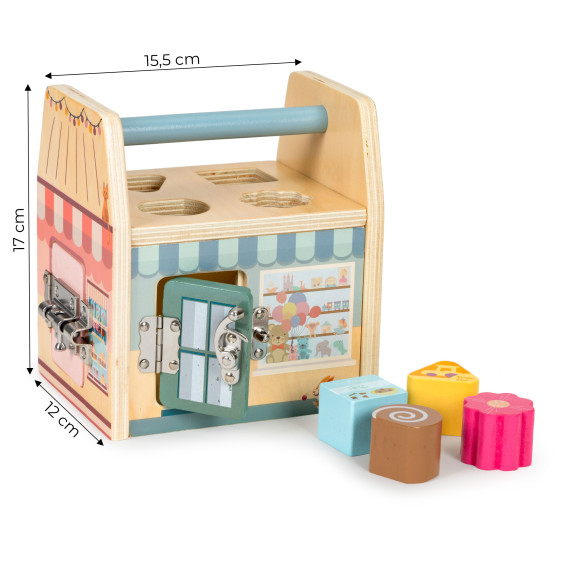 Fa oktatókocka ECOTOYS