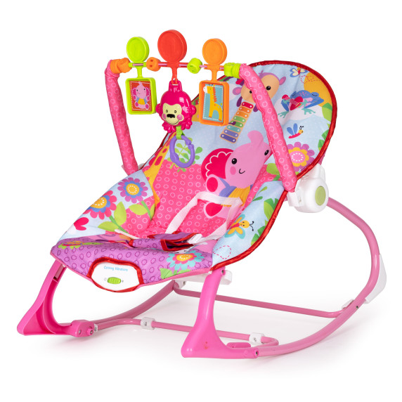 Scaun balansoar -  2 în1- ECOTOYS - roz