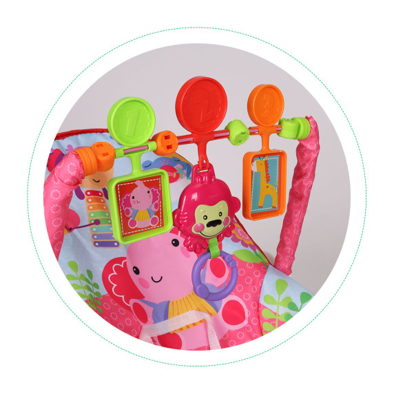 Scaun balansoar -  2 în1- ECOTOYS - roz