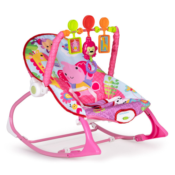 Scaun balansoar -  2 în1- ECOTOYS - roz