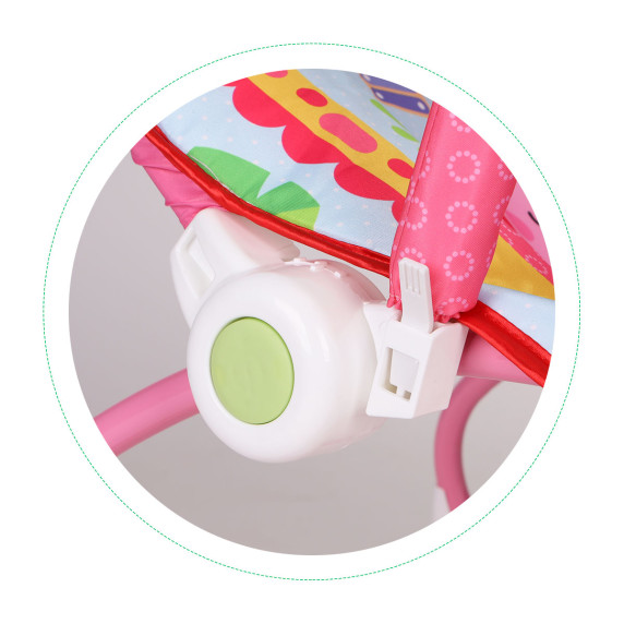 Scaun balansoar -  2 în1- ECOTOYS - roz