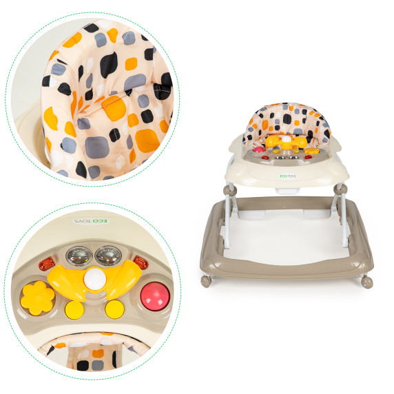 Bébikomp ECOTOYS J-888E BEIGE - bézs