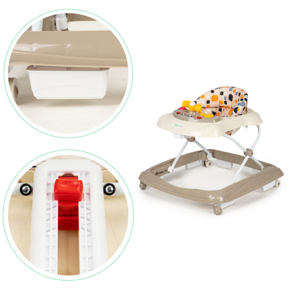 Bébikomp ECOTOYS J-888E BEIGE - bézs