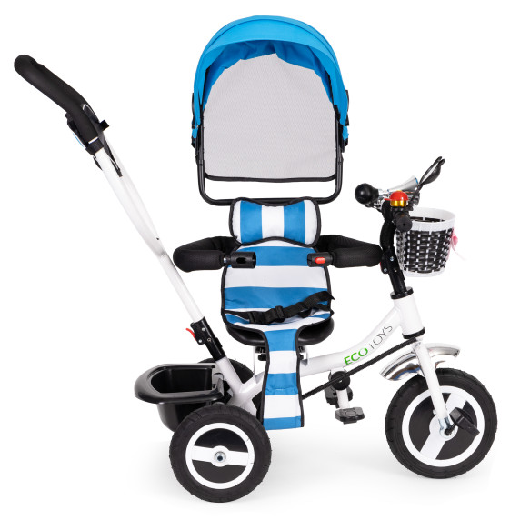 Trojkolka s otočným sedadlom ECOTOYS - modrá