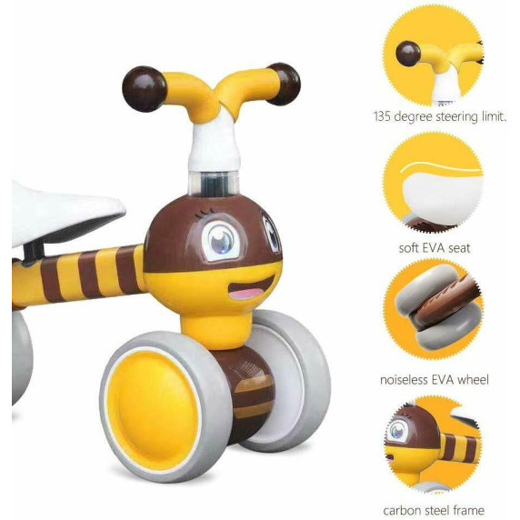 Detské odrážadlo ECOTOYS - včelička