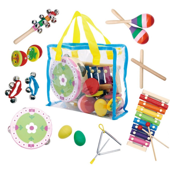 Zeneszett táskában, 14 hangszer ECOTOYS
