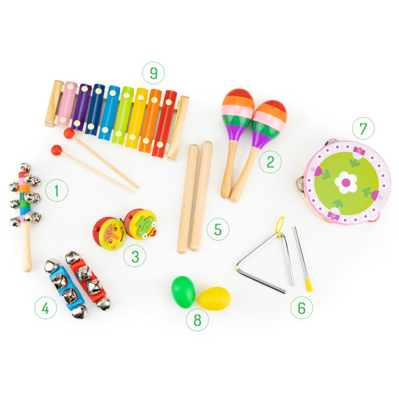 Zeneszett táskában, 14 hangszer ECOTOYS
