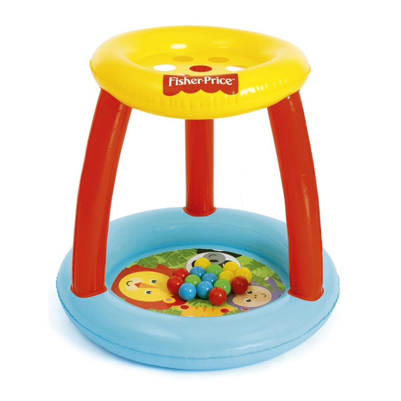 Felfújható játszómedence labdákkal és kupolával FISHER PRICE