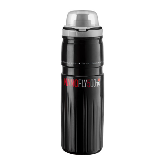 Kerékpár kulacs ELITE NANOFLY 21"  Thermo 500 ml - fekete