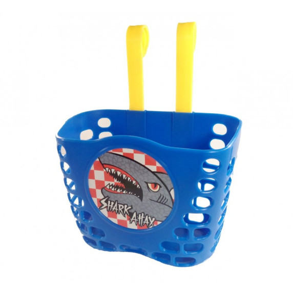 Detský košík na bicykel Shark - modrý