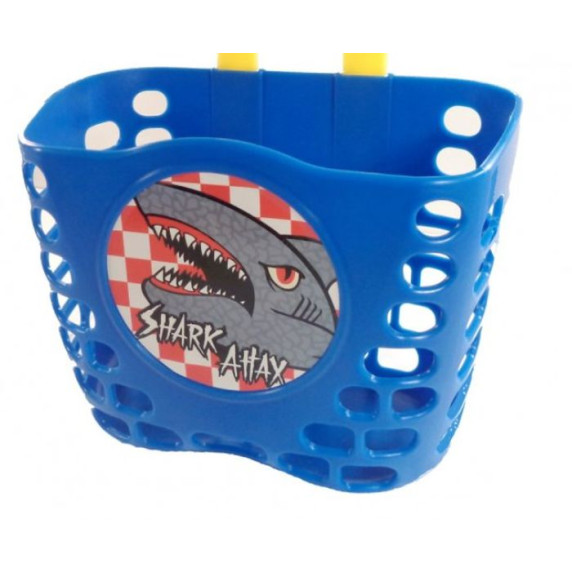 Detský košík na bicykel Shark - modrý