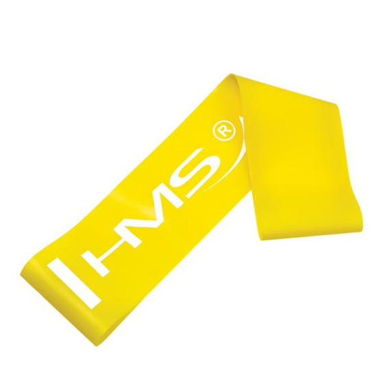 Bandă elastică fitness - HMS GU04 - galben