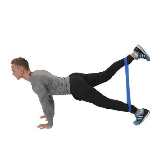 Bandă elastică fitness - HMS GU04 - albastru