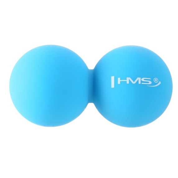 Dvojitá masážna lopta HMS BLC02 modrá - Lacrosse Ball