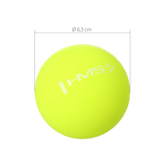 Masážna lopta HMS BLC01 zelená - Lacrosse Ball