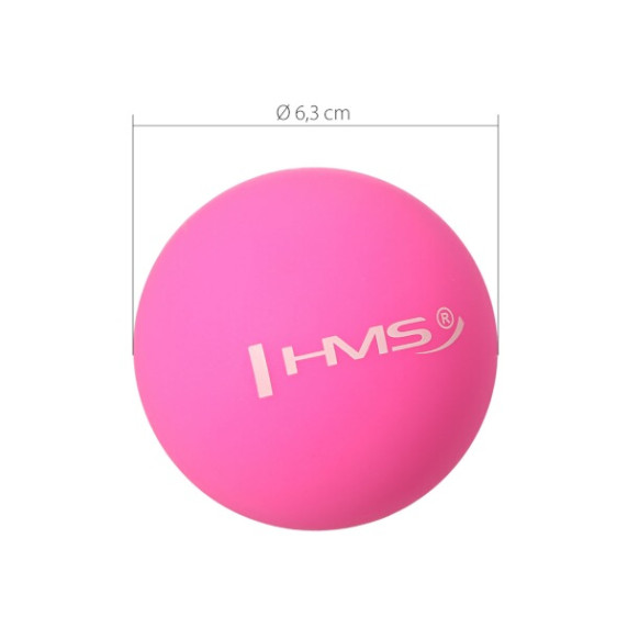 Masážna lopta HMS BLC01 ružová - Lacrosse Ball