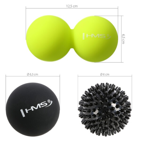 Masážna súprava Lacrosse Ball loptiček HMS BLS01