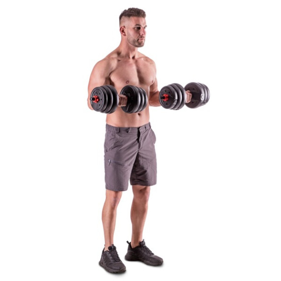 Sada činiek HMS SGX120 Pro 6v1 20 kg