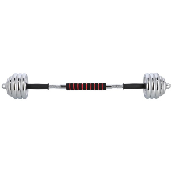 Cinkový set v kufri HMS STC30 2x15 kg, chróm