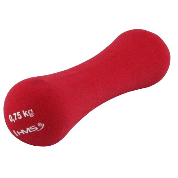 Ganteră din fontă acoperită cu neoprem - HMS 0,75 kg