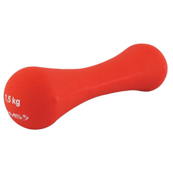 Ganteră din fontă acoperită cu neopren - HMS 1,5 kg