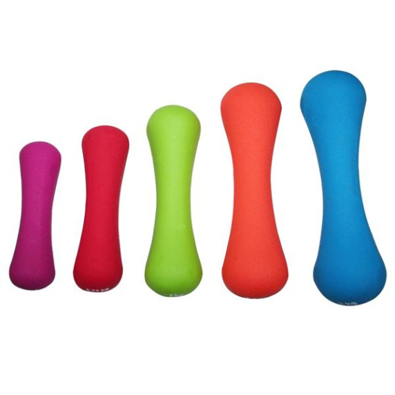 Ganteră din fontă acoperită cu neopren - HMS 1,5 kg